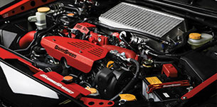 A close up shot of an engine