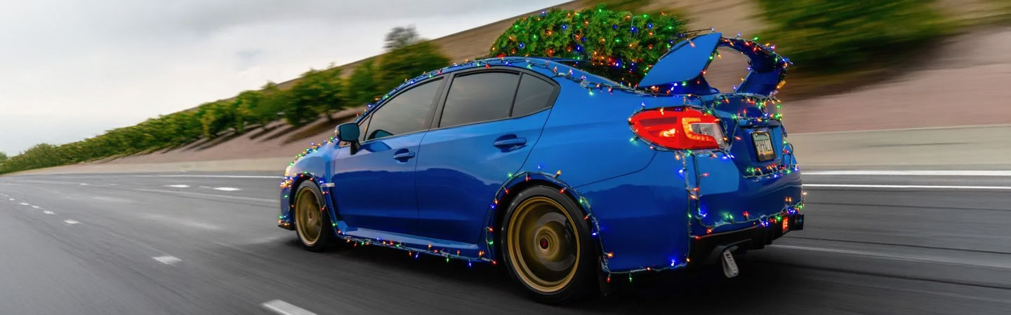 CHRISTMAS LIGHTS ON THE CAR EH?